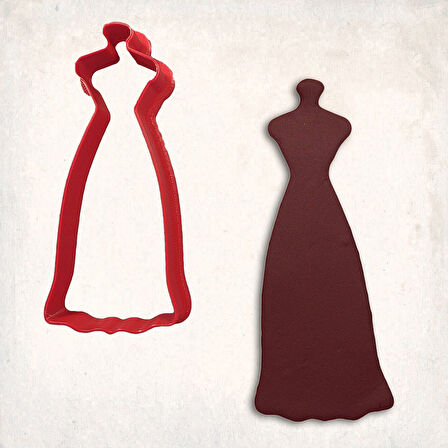 Elbise 7 Kurabiye Kalıbı Şekillendirici Kopat