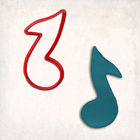 Nota 2 Kurabiye Kalıbı Şekillendirici Kopat