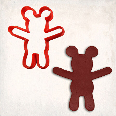 Huggy Mouse Kurabiye Kalıbı Şekillendirici Kopat