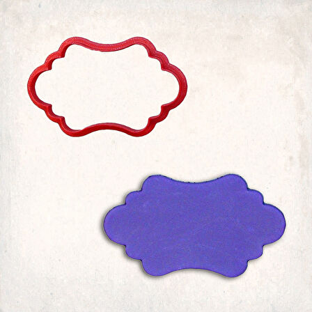 Plaka Çerçeve 1 Kurabiye Kalıbı Şekillendirici Kopat