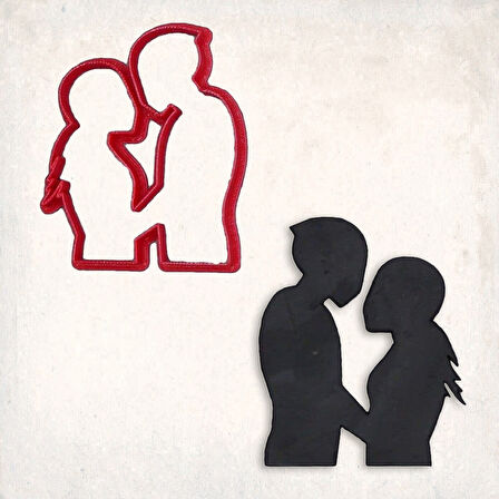 Motosiklet Çifti Detay Kurabiye Kalıp Seti 2’li