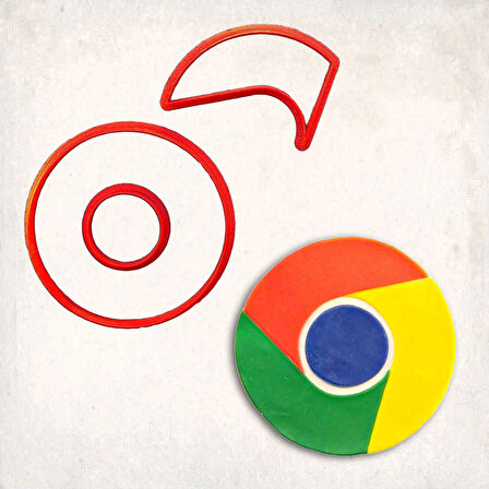 Google Chrome Detay Kurabiye Kalıp Seti 3’lü