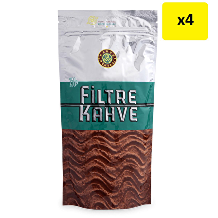 Kahve Dünyası Öğütülmüş Filtre Kahve 4 x 250 gr