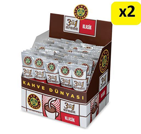 Kahve Dünyası 3'ü 1 Arada Sade 18 gr 80 'li Paket 