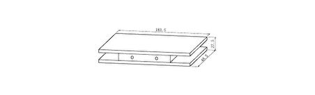 KD070/20-112 Düz Üst Menteşe Cam Kapı