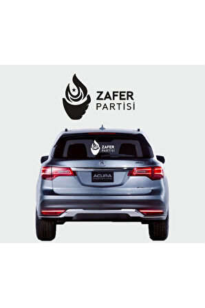 Zafer Partisi Sticker (Oto-Motor-Laptop-Duvar-Dekor) 11 x 7 cm