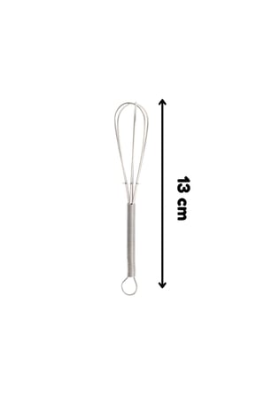 Yıldız Desenli Metal Çırpıcı, Ufak Boy, 12 Cm Boyunda, 6 Adet