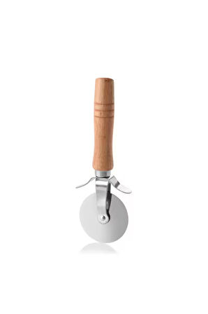 Bambu Saplı Pizza Ve Hamur Kesme Ruleti 18 Cm