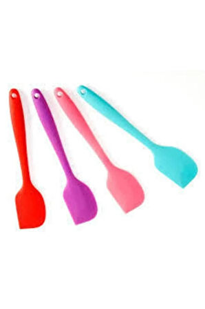 Komple Silikon Yassı Spatula Asorti