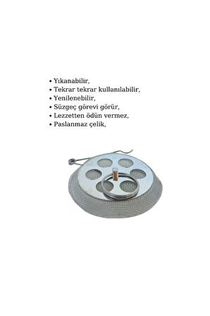 Süper Süzen 5li Söktak Çaydanlık Içi Çay Süzgeci Süzgeç Demlik Içi 5 Adet