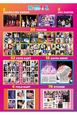 Kıdol Blackpink - 2024.01 Takvim Poster Hediyeli