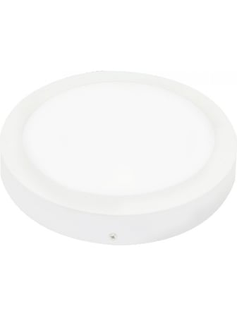 Enfe-Tavana Sıfır Avize Yuvarlak Beyaz Işık Panel Smd Led’li 24W Beyaz Kasa Sıva Üstü Panel Armatür Beyaz