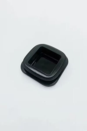 Vakum Krom Kapaklı Kare Cam Kavanoz 6,5x10,5 Cm - 300 Ml Cam Baharatlık Saklama Kabı 3 Adet