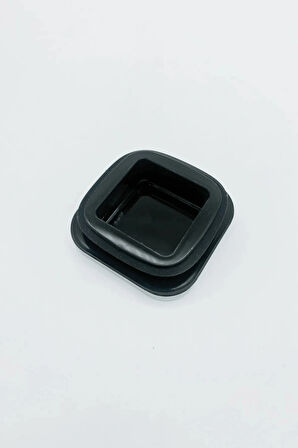 Vakum Krom Kapaklı Kare Cam Kavanoz 6,5x12,5 Cm - 350 Ml Cam Baharatlık Saklama Kabı 3 Adet