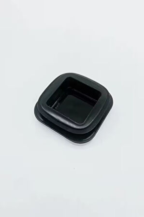 Vakum Krom Kapaklı Kare Cam Kavanoz 6,5x15,5 Cm - 450 Ml Cam Baharatlık Saklama Kabı 4 Adet