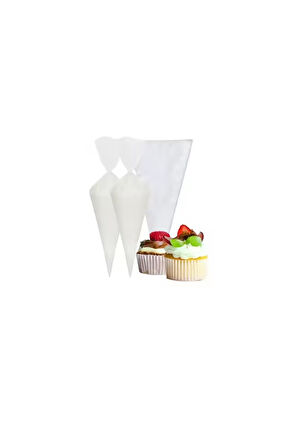 Kullan At Krema Sıkma Torbası Seti - 50 Adet ( 1 Paket )