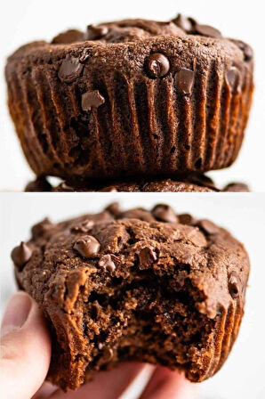 Kırmızı 6'lı Silikon Mini Browni Kalıbı - Muffin Kalıbı 6 Adet Cupcake Kek Kalıbı