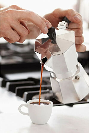 Moka Pot Express- Espresso Kahve Demleme Makinesi 6 Kişilik - Espresso Kahve Demleme 6 Cup