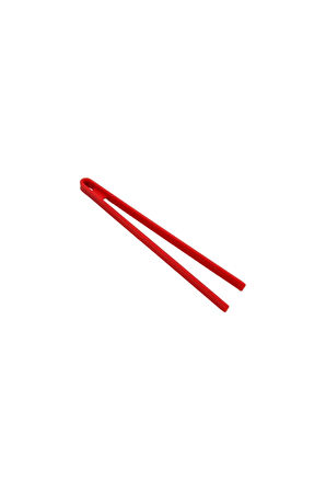 Silikon Kızartma Maşası Kırmızı 29 Cm - Büyük Boy Komple Silikon Maşa Kırmızı
