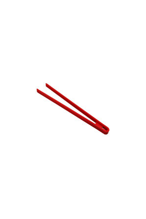 Silikon Kızartma Maşası Kırmızı 29 Cm - Büyük Boy Komple Silikon Maşa Kırmızı