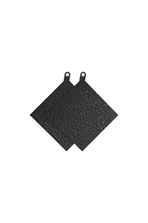 Silikon Nihale 2 Adet, Desenli Model 16 X 16 Cm, Kavanoz Kapağı Açma Kaydırmazı, Fırın Tutacağı