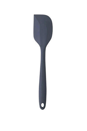 Büyük Boy Yanmaz Yapışmaz Silikon Antrasit Yassı Spatula Seti 2 Adet Yassı Spatula Antrasit