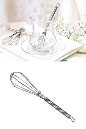 Doğal Renkli Çelik Lüx Yaylı Yumurta Çırpıcı-Çok Amaçlı Çırpıcı