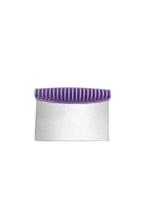 2'li Set Mor 45x65 cm Silikon Hamur Açma Matı Ve Çelik Spatula Hamur Kesici Set