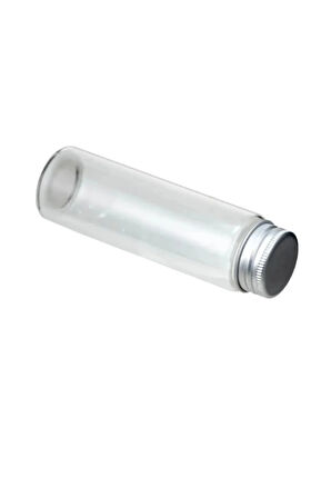 Metal Çevir Aç Kapaklı Cam Baharatlık Saklama Kabı 12 Adet-160 ml