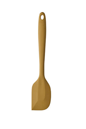Büyük Boy Yanmaz Yapışmaz Sarı Mavi Mor Silikon Yassı Spatula Servis Seti 3 Adet