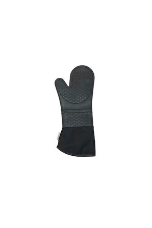 2'li Set Mor 45x65 Cm Silikon Hamur Açma Matı Ve Gri Silikon Yanmaz Mutfak Fırın Eldiveni