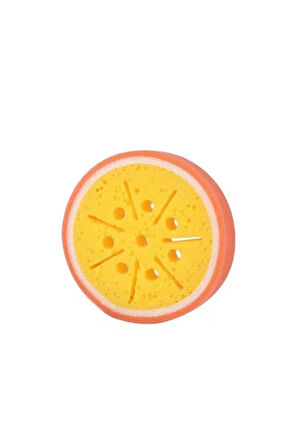 2 Adet Meyve Şekilli Sevimli Bulaşık Süngeri,temizlik Süngeri Fırçası Portakal Ve Çilek Şekilli