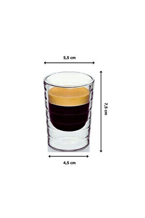 Yeni Stil Ekspresso Fincanı, Çay,meşrubat,latte,kahve Bardağı 160 ml 4 Adet - 2916