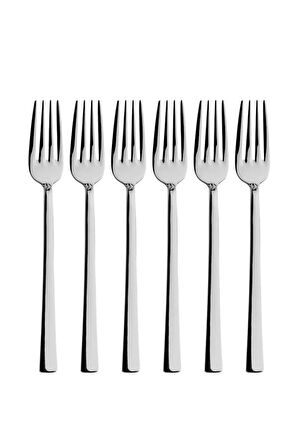 Parlak Gümüş Tatlı Çatal Ve Kaşık Seti - 12 Adet Kahvaltı Pasta Tatlı Çatal Kaşık Seti Kutulu Set
