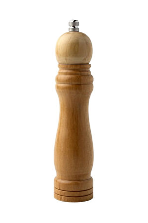 Bambu Gövdeli Komple Ahşap Tuz Karabiber Değirmeni Baharat Öğütücüsü Büyük Boy 21 Cm 2 Adet