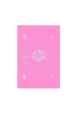Pembe 45x65 Cm Silikon Hamur Açma Matı, Çelik Un Eleği ve Hamur Şekillendirme Seti 3’lü
