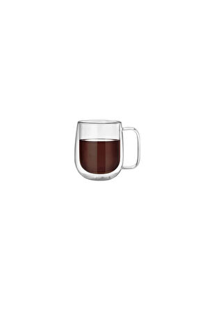 Çift Cidarlı Borosilikat Cam Nescafe,latte,filtre Kahve,süt,bitki Çayı Kupası 300 ml 3 Adet 2769