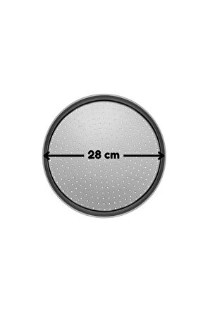 Gri Silikon Hamur Açma Matı 45 X 65 Cm, 28 Cm Pizza Tepsisi Ve Ahşap Saplı Hamur ve Pizza Kesici