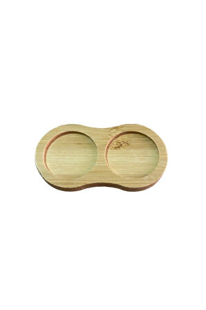 Bambu Standlı Tuzluk Karabiberlik 2'li Set