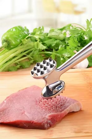 Çift Taraflı Metal Et Döveceği Et Yumuşatıcı Pratik Et Hazırlama Gereci