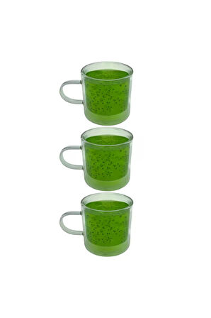 Çift Cidarlı Kahve,Latte,Çay Bardağı Seti -250 ML Cam Kupa Seti 2 Adet 2128