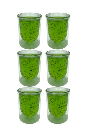 Çift Cidarlı Cam,Kahve,Latte,Ekspresso,Meşrubat 250 ML Bardak Seti 6 Adet 2127