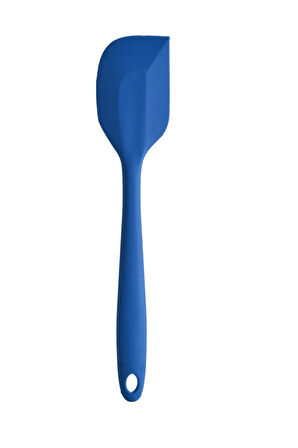 Büyük Boy Yanmaz Yapışmaz Mavi-Sarı Yassı ve Yeşil Silikon Düz Spatula Seti 3 Adet
