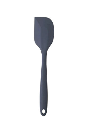 Büyük Boy Yanmaz Yapışmaz Mavi-Antrasit Yassı  ve Kırmızı Düz Silikon  Spatula Seti 3 Adet