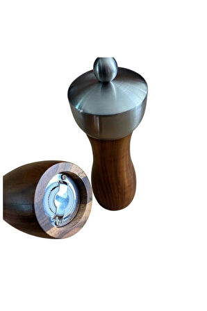 Akasya Komple Ahşap Gövdeli Tuz Karabiber Değirmeni Baharat Öğütücüsü 16 Cm - 2 Adet - 390