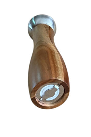 Akasya Komple Ahşap Tuz Karabiber Değirmeni Baharat Öğütücüsü 21 Cm - 2 Adet - 391