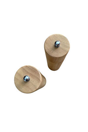 Bambu Ahşap Gövdeli Tuz Karabiber Değirmeni Baharat Öğütücüsü 21 Cm - 2 Adet - 378