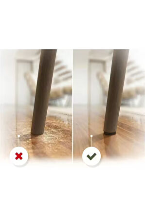 Kahverengi 12 Adet 4Cm Yuvarlak Yapışkanlı Sandalye, Masa, Koltuk Altı Parke Koruma Keçesi