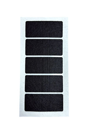 Siyah 5 Adet 4*9 Cm Yapışkanlı Sandalye, Masa, Koltuk Altı Parke Koruma Keçesi