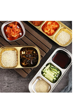 Metal Tekli - Mini Salata, Kahve Yanı Lokumluk, Sunum Kasesi, Sosluk, Çerezlik, Kahvaltılık - 2 Adet